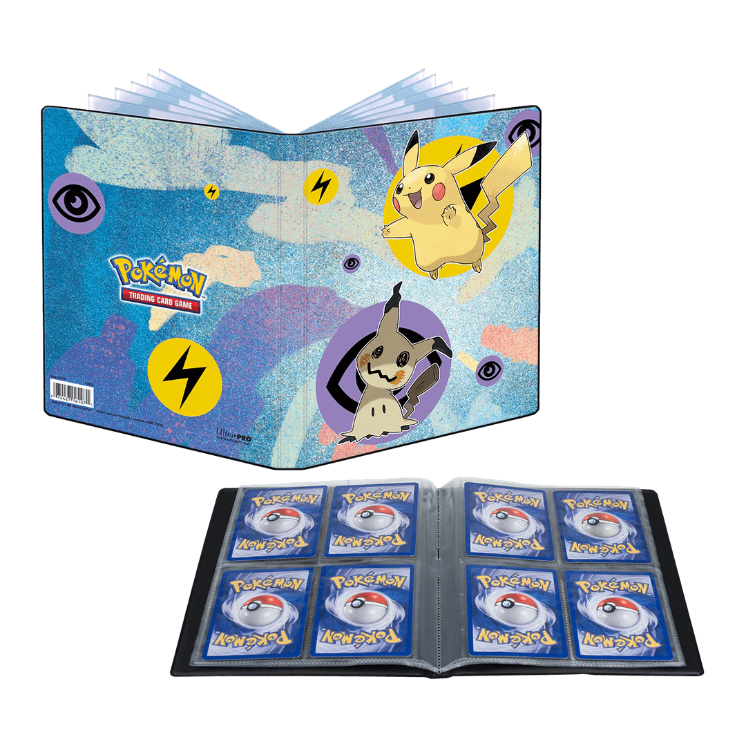 Album Ultra Pro 4 Tasche Pokémon Pikachu e Mimikyu