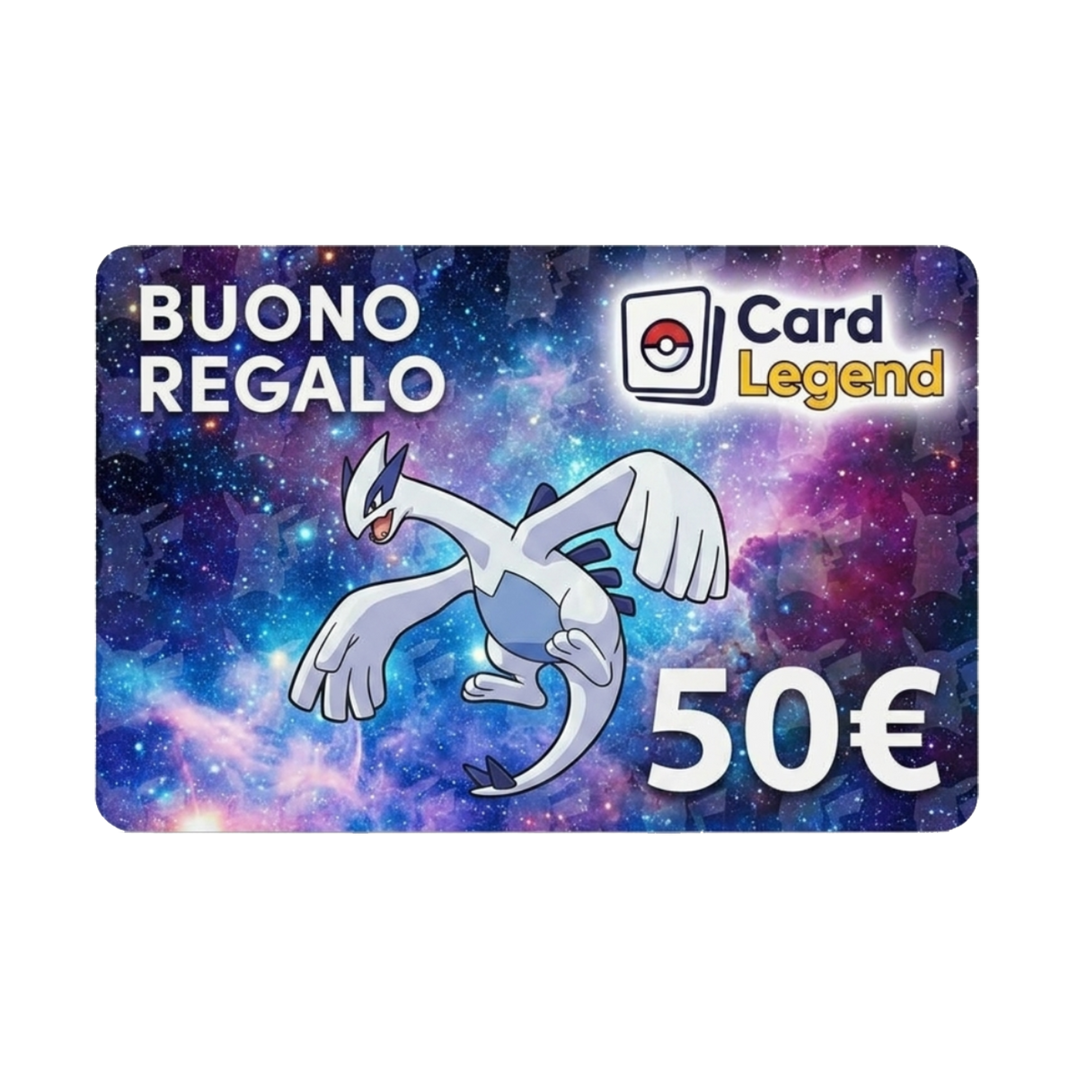 Buono Regalo Card Legend da 50€ - Sfondo Lugia