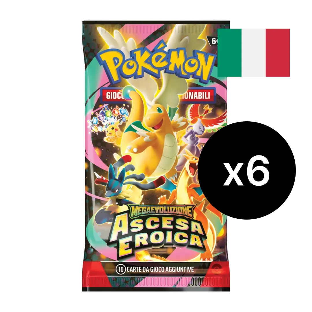 Megaevoluzione: Ascesa Eroica - Bundle da 6 Buste (IT)
