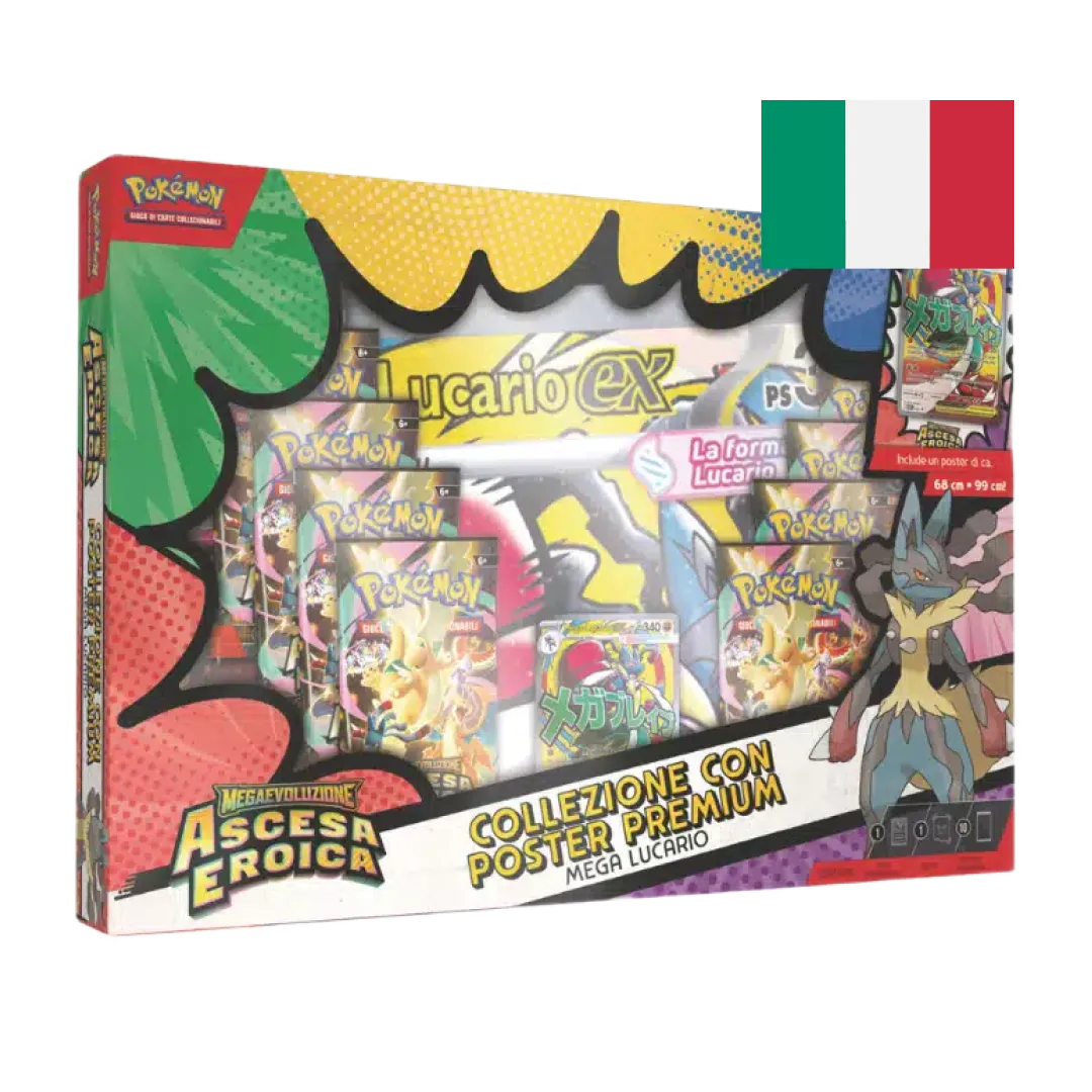 Megaevoluzione: Ascesa Eroica - Collezione con Poster Premium di Mega Lucario-ex (IT)