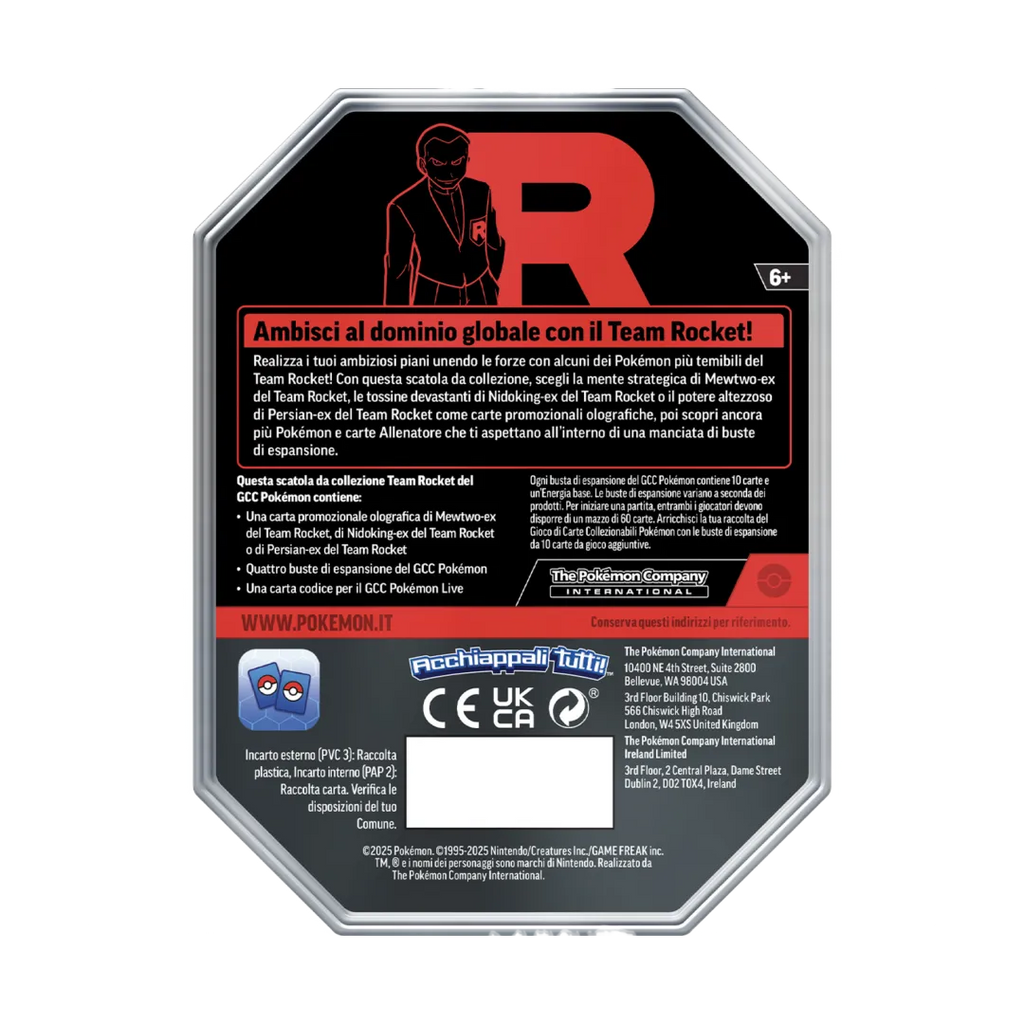 Mewtwo-ex - Tin da Collezione Team Rocket (ITA)