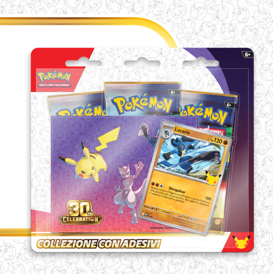 30° Anniversario - Collezione Adesivi Lucario (ITA)