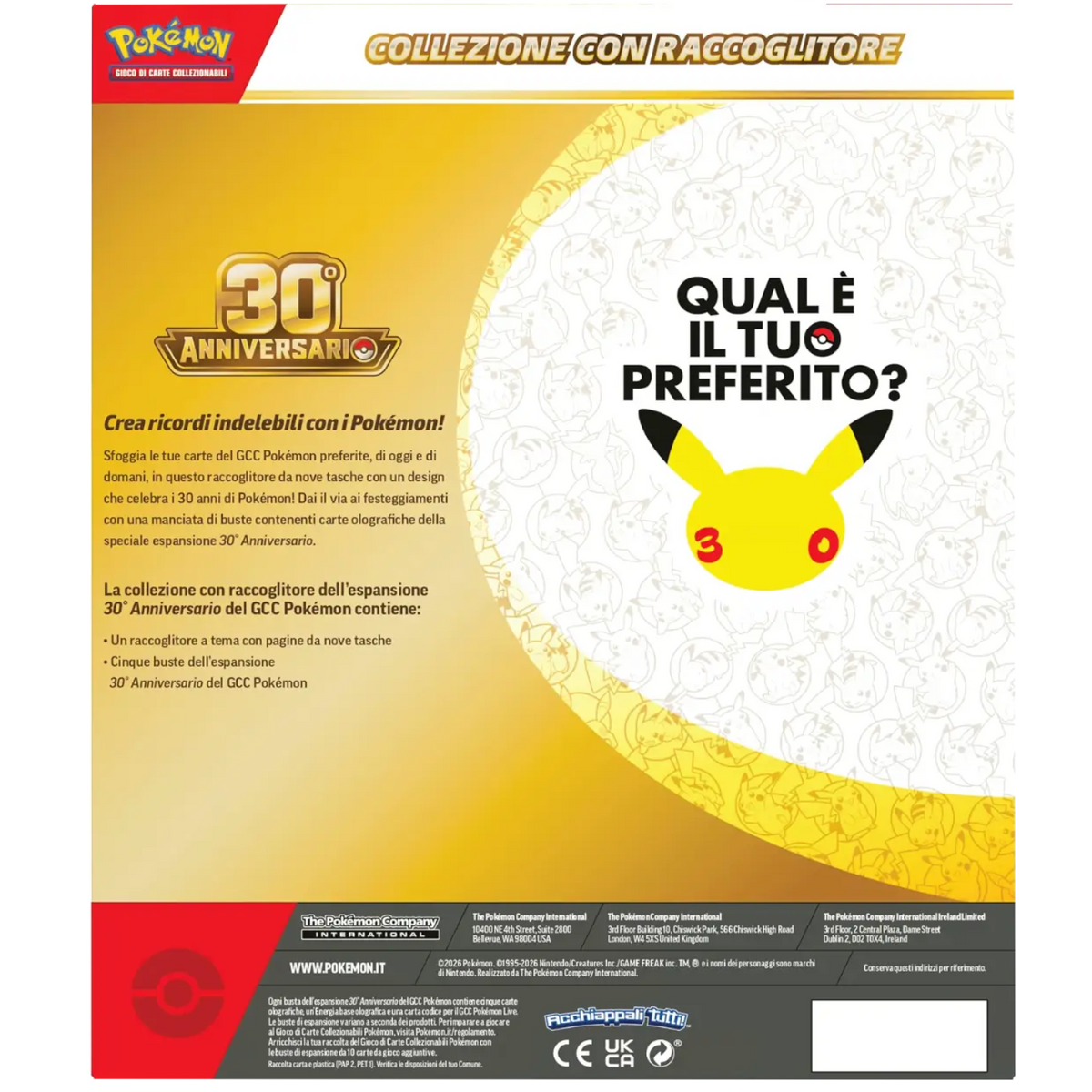 30° Anniversario - Raccoglitore 9 Tasche (ITA)