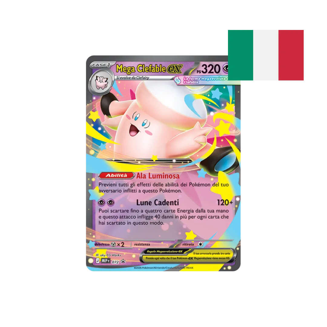 Tin da Collezione Mega Chiarodiluna: Mega Clefable-ex - Pokémon TCG (ITA)