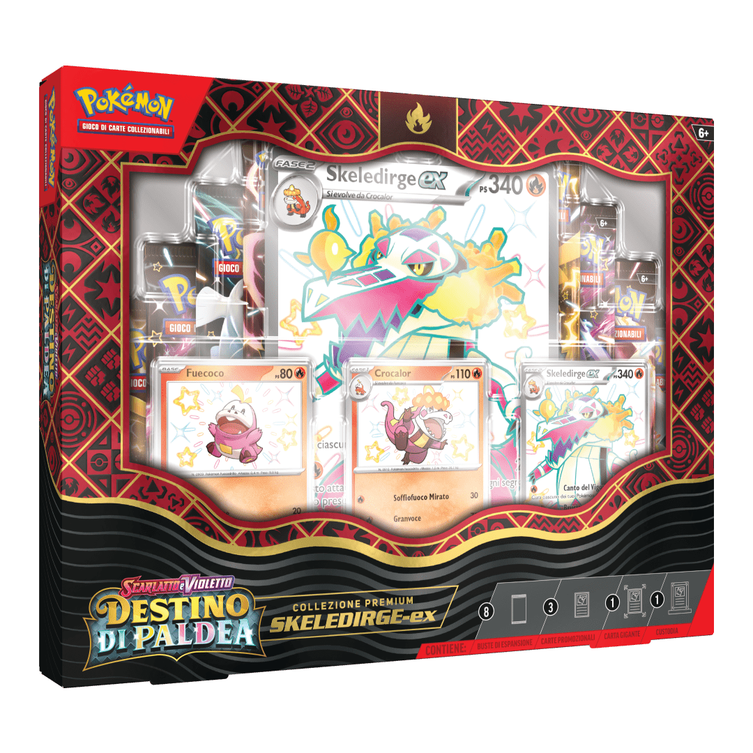 Collezione Premium Scarlatto e Violetto Destino di Paldea Skekedirge-ex (ITA)